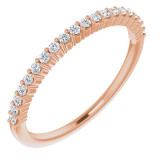 14K Rose 1/6 CTW Diamond Anniversary Band - 12287760013P photo