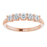 14K Rose 1/2 CTW Diamond Anniversary Band - 1233896014P photo 3