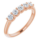 14K Rose 1/2 CTW Diamond Anniversary Band - 1233896014P photo