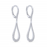 Gabriel & Co. 14k White Gold Lusso Diamond Drop Earrings - EG13195W45JJ photo 2