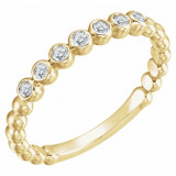 14K Yellow 1/8 CTW Diamond Stackable Ring - 7181360005P photo