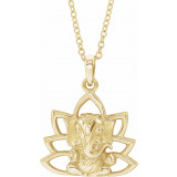 14K Yellow Ganesha 16-18 Necklace - 86942107P photo