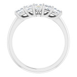 14K White 3/4 CTW Set Anniversary Band - 1239916037P photo 2