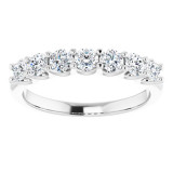 14K White 1/2 CTW Diamond Anniversary Band - 1236586020P photo 3