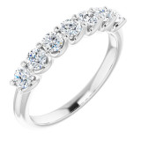14K White 1/2 CTW Diamond Anniversary Band - 1236586020P photo