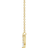 14K Yellow 1/3 CTW Diamond 18 V Necklace - 86943616P photo 2