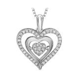 Gems One 10KT White Gold & Diamond Rhythm Of Love Neckwear Pendant  - 1/5 ctw - ROL1058-1WSSSC photo