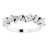 14K White 7/8 CTW Diamond Anniversary Band - 124090600P photo 3