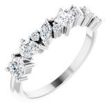 14K White 7/8 CTW Diamond Anniversary Band - 124090600P photo