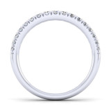 Gabriel & Co. 14k White Gold Contemporary Anniversary Wedding Band - WB14103W44JJ photo 2