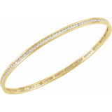 14K Yellow  1 1/2 CTW Diamond Stackable Bangle 8 Bracelet - 67336106P photo 3