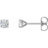 14K White 3/4 CTW Diamond 4-Prong Cocktail-Style Earrings - 297626048P photo