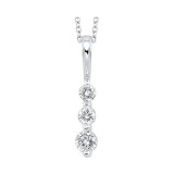 Gems One 14Kt White Gold Diamond (1/3Ctw) Pendant - PD10307-4WC photo