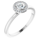 14K White 1/3 CTW Diamond Ring - 12274360000P photo