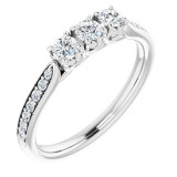 14K White 1/3 CTW Diamond Anniversary Band - 123332700P photo