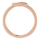 14K Rose Rope Knot Ring - 51641103P photo 2