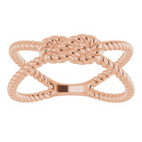 14K Rose Rope Knot Ring - 51641103P photo 3