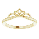 14K Yellow Stackable Crown Ring - 52047102P photo 3
