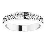 14K White 1/5 CTW Diamond Geometric Anniversary Band - 124245600P photo 3