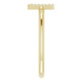 14K Yellow .04 CTW Diamond Initial V Ring - 1238346106P photo 4