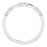 14K White 1/10 CTW Diamond Stackable Ring - 124033600P photo 2