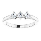 14K White 1/3 CTW Diamond Anniversary Band - 1240316001P photo 3