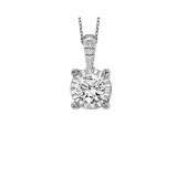 Gems One 14Kt White Gold Diamond (1/10 Ctw) Pendant - FP1425/10-4WC photo