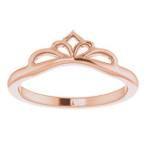 14K Rose Stackable Crown Ring - 52047103P photo 3
