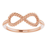 14K Rose Infinity-Inspired Rope Ring - 51724103P photo 3