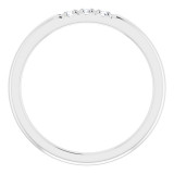 14K White .09 CTW Diamond French-Set Anniversary Band - 124030601P photo 2