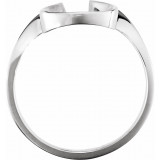 14K White Freeform Remount Ring - 50055887P photo 2