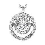 Gems One 14KT White Gold & Diamond Rhythm Of Love Neckwear Pendant  - 3/8 ctw - ROL1013-4WC photo