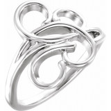 14K White Freeform Ring - 51524101P photo