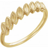 14K Yellow Leaf Ring - 51666105P photo