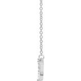14K White 1/3 CTW Diamond 18 V Necklace - 86943615P photo 2