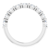 14K White 9/10 CTW Diamond Anniversary Band - 1236026029P photo 2