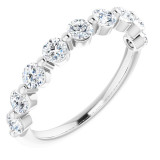 14K White 9/10 CTW Diamond Anniversary Band - 1236026029P photo