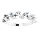 14K White 5/8 CTW Diamond Anniversary Band - 123859600P photo 3