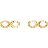 14K Yellow Infinity-Inspired Earrings - 86446602P photo 2