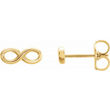 14K Yellow Infinity-Inspired Earrings - 86446602P photo