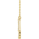 14K Yellow 1/4 CTW Diamond Art Deco 18 Necklace - 86916616P photo 2