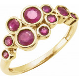 14K Yellow Ruby Bezel-Set Ring - 68284101P photo