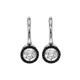 Gems One 14KT White Gold & Diamond Rhythm Of Love Fashion Earrings  - 3/4 ctw - ROL1014-4WCBLK photo