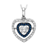 Gems One 14KT White Gold & Diamond Rhythm Of Love Neckwear Pendant   - 3/8 ctw - ROL1018-4WCBL photo