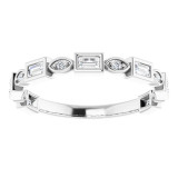 14K White 1/4 CTW Diamond Anniversary Band - 1236336073P photo 3