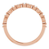 14K Rose 1/5 CTW Diamond Anniversary Band - 124183602P photo 2
