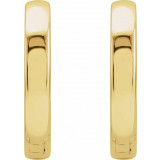 18K Yellow 16 mm Hinged Hoop Earrings - 20172136040P photo 2