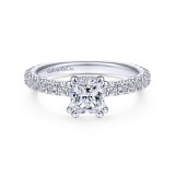 Gabriel & Co. 14k White Gold Contemporary Straight Engagement Ring - ER14649C4W44JJ photo