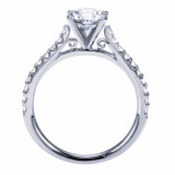 Gabriel & Co. 14k White Gold Contemporary Straight Engagement Ring - ER7227W44JJ photo 2