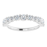 14K White 3/4 CTW Diamond Anniversary Band - 123371600P photo 3